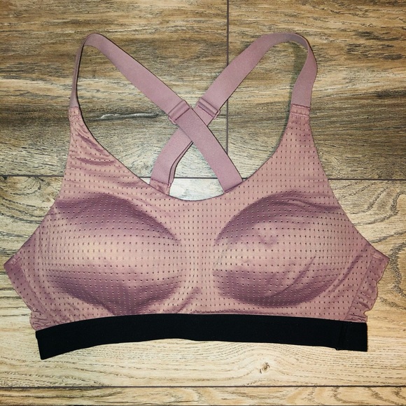 VS Lightweight Perforated Mauve Sports Bra - Picture 2 of 11
